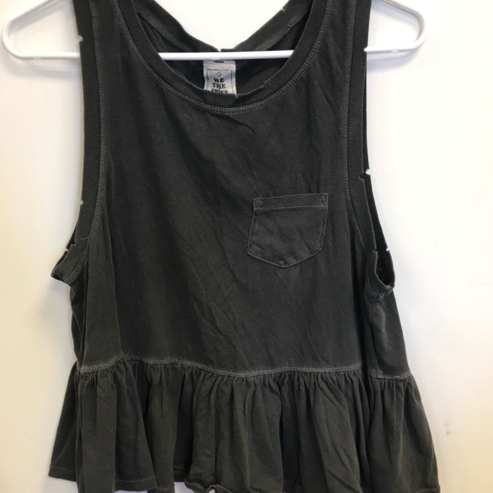 gray free people tank: